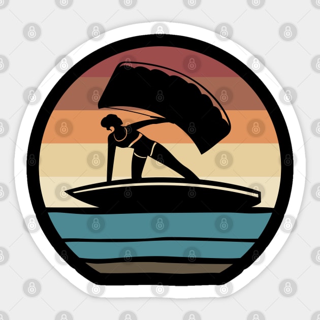 Kitesurfing Girl Sticker by MasliankaStepan